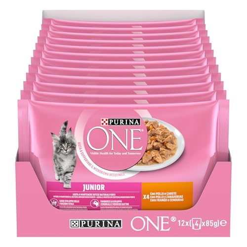 PURINA ONE Single Serve – Junior – Huhn – 12 x 4 (48 x 85 g) von PURINA ONE