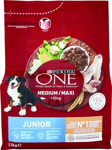 PURINA ONE medium Maxi Junior - Huhn mit Reis - Für Welpen - 2,5 kg von PURINA ONE