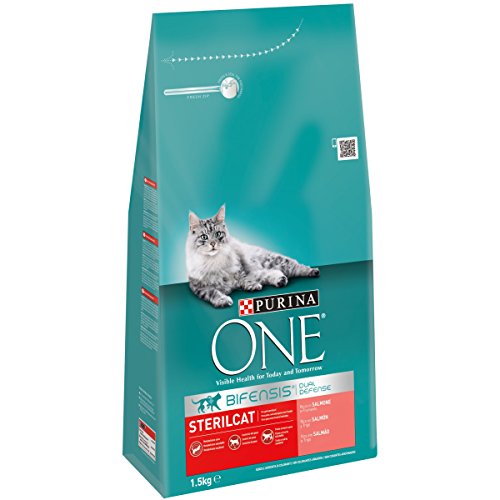 Purina ONE Bifensis Katzenfutter sterilisiert Lachs und Weizen 1,5 kg von PURINA ONE