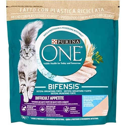 Purina One Bifensis Schwieriger Appetit Kroketten Katzen Kabeljau und Forelle 1,5 kg von PURINA ONE