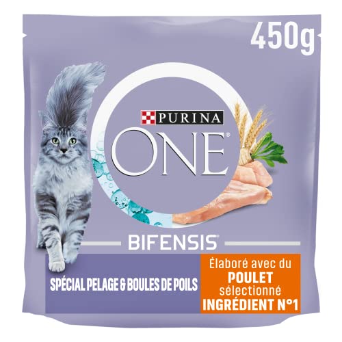 Purina One Kroketten für Katzen, Merkmal des Tieres wählbar, 450g – 10 Packungen (4,5 kg) von PURINA ONE