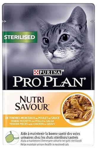 PURINA PRO PLAN | Sterilised | Erwachsene | Pflege mit Huhn weich | Sauce | Katze | Frischebeutel 85 g von PURINA