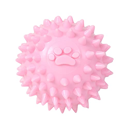 PURPLELILY Hunde Stachelball Spielzeug Kein Quietschen für kleine, mittelgroße und große Hunde, Zahnen, 6,1 cm, interaktives Welpen-Kauspielzeug für Training von PURPLELILY