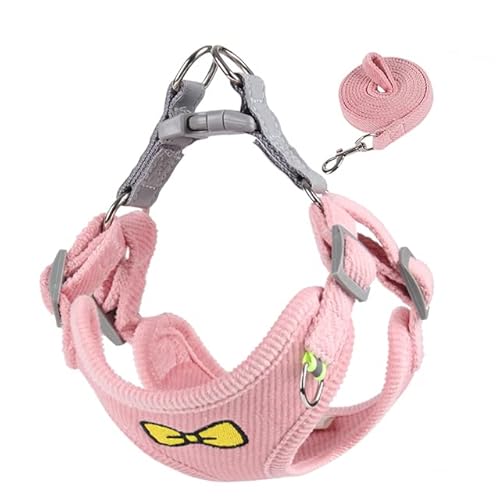 Pet Harness Atmungsaktives Hundegeschirr und Leine Set Verstellbare reflektierende Outdoor-Laufleine für kleine mittelgroße Hunde von PUYYDS