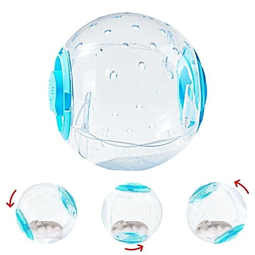 Hamster-Laufball | Zwerghamster-Spielzeug, Laufball, transparent, leise, atmungsaktiv, Rennmäuse, Radball, 17,8 cm, Hamster-Trainingsspielzeug für kleine von PW TOOLS