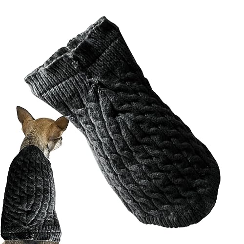 PW TOOLS Haustier-Pullover-Pullover | Haustier Winterpullover,Strickwaren für Hunde, Rollkragen-Sweatshirt für Haustiere, Hundekleidung, Strickkleidung, Hundebekleidung für die kalte Jahreszeit von PW TOOLS