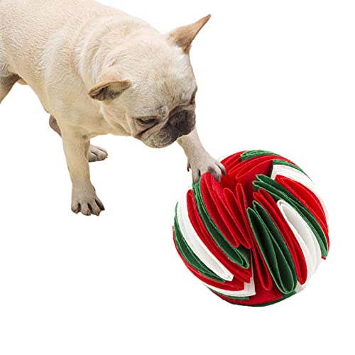 PW TOOLS Pet Schnüffelball,Snuffle Treat Dispenser Ball | Puzzle-Spielzeug für Hunde Bereicherungsspiel zu Stressabbau, tragbar, maschinenwaschbar von PW TOOLS