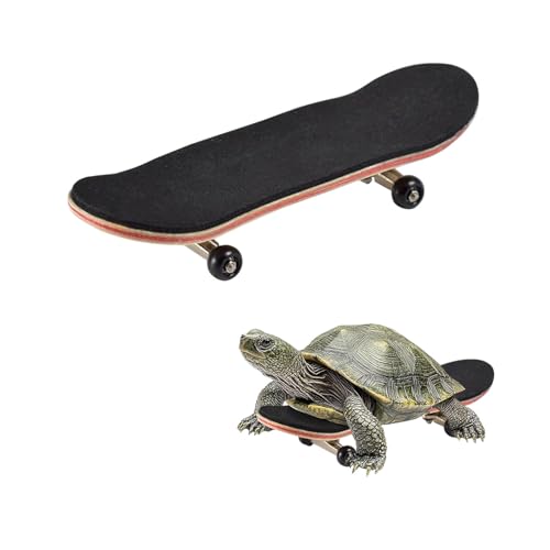 PWQEIONC Schildkröten-Skateboard, Mini-Skateboard für Schildkröte, Schildkröten-Skateboard für echte Schildkröte, lustiges Skateboard für Schildkröte, Drache, Barteidechse, kleine Haustiere von PWQEIONC