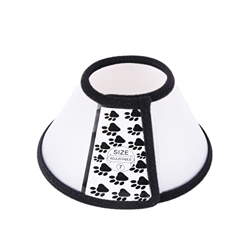 PYNQ Elizabethan Hundehalsband / Hundehalsband / Heilkegel, Weiß / Schwarz von PYNQ