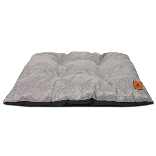 PaLulli Animal Hundebett Kissen Matte Wasserdicht Maschine waschbar Weich und bequem Polyester Haustierfreundlich Sehr langlebig 100x78x3cm Grau von PaLulli