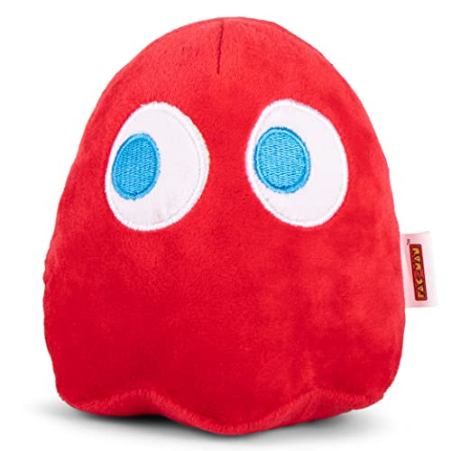 Pac-Man Blinky The Red Ghost Plüsch-Quietschspielzeug für Hunde, 15,2 cm, Plüsch-Hundespielzeug mit Quietschen, Quietsch-Hundespielzeug, offiziell lizenzierte Haustierprodukte von Pacman