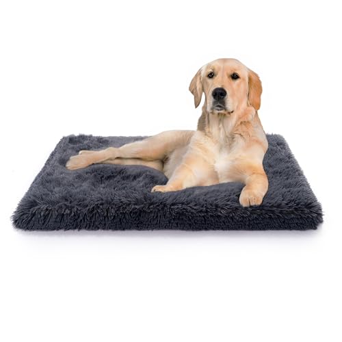 Paco Home Hundebett Katzenbett Flauschig Hundekissen Donut Hundedecke Hund Katze Hundekörbchen Katzenkorb Waschbar, Farbe:Anthrazit, Größe:60x100 cm von Paco Home