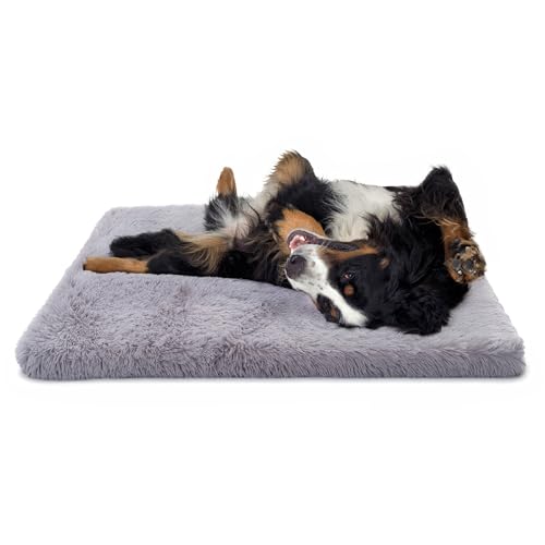 Paco Home Hundebett Katzenbett Flauschig Hundekissen Donut Hundedecke Hund Katze Hundekörbchen Katzenkorb Waschbar, Farbe:Grau, Größe:80x120 cm von Paco Home