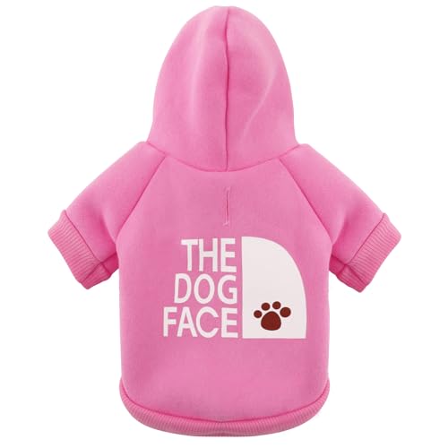 Paiaite Hunde-Kapuzenpullover Chihuahua: Halten Sie Ihren Welpen warm und stilvoll mit einem bedruckten Sweatshirt, Haustierkleidung und Pullovermantel, perfekt für Winter und kühle Sommernächte! Rosa von Paiaite