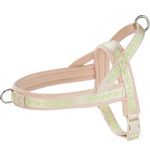 Paipeper Easywalk Sportgeschirr, kein Ziehen, Hundegeschirr für kleine und mittelgroße Hunde, verhindert, dass Haustiere ziehen und ersticken, verstellbar, weich, bequem (Beige-XS) von Paipeper