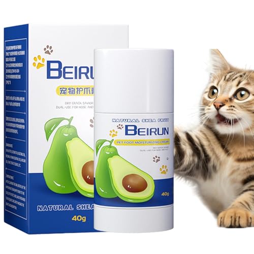 Palaufr Katzenpfotenbalsam,Hundepfoten-Feuchtigkeitscreme, Pfotenschutz Natürliche Creme Hundepfotenwachs Feuchtigkeitscreme, Paw Soother Pet Foot Care, Pet Nose Paw Balm Feuchtigkeitscreme für Hunde, von Palaufr