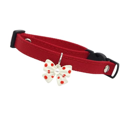 Palaufr Kleines Haustier-Bowknot-Halsband, Kätzchen-Fliege-Halsband | Verstellbares Welpen-Sicherheitshalsband mit Entriegelungsschnalle - Weiches Hundehalsband aus Baumwolle mit Fliege, von Palaufr