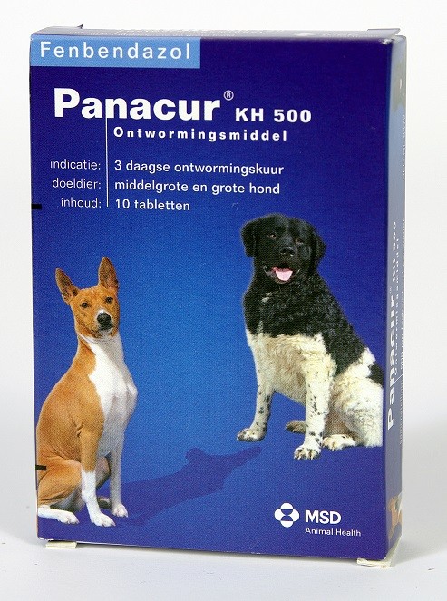 Panacur 500 Entwurmungsmittel für mittelgroße & große Hunde 10 Tabletten von Panacur