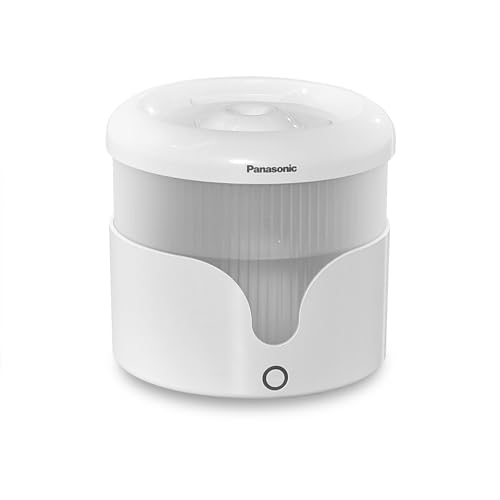 Panasonic CP-JNW01CW Trinkbrunnen für Haustiere, Wasserbrunnen für Katzen & kleine bis mittelgroße Hunde, 1,9 Liter Fassungsvermögen, 4-Lagen-Filter, leise, zwei Brunnenmodi, Weiß von Panasonic