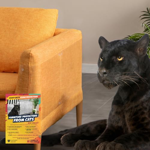 Panther Armor Robuster Kratzschutz für Sofa Katze, 8 Stück Anti Kratz Folie für Katzen von Panther Armor