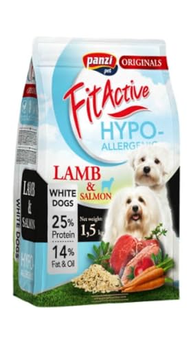 Panzi FitActive Premium Hundefutter Erwachsener weiße Hunde Lamm&Fisch, 1er Pack (1 x 1.5 kg) von Panzi FitActive