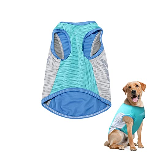 Paodduk Kühljacke für Hunde, Kühlshirt für Hunde, Reflektierende Haustierbekleidung, Bequeme und atmungsaktive Hundejacke, kühlere Hundeweste für Outdoor-Jagdtraining und Camping von Paodduk