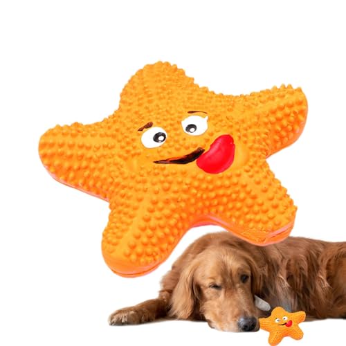Paodduk Quietschendes Zahnreinigungsspielzeug für Hunde, Zahnspielzeug für Welpen,Welpen-Beißring-Spielzeug, interaktives Haustier-Kauspielzeug - Bissfestes, lustiges Kauspielzeug für Welpen, geeignet von Paodduk
