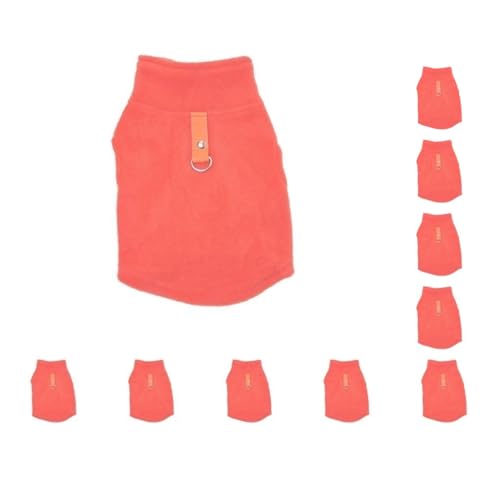 Hundebekleidung, süßes Geschenk, gestreift, exquisite Welpenweste, Herbst- und Winter-Leine, keine Schnallen, verschiedene Größen, Haustier-Sweatshirt, Orange, XXL, 10er-Set von Paowsietiviity