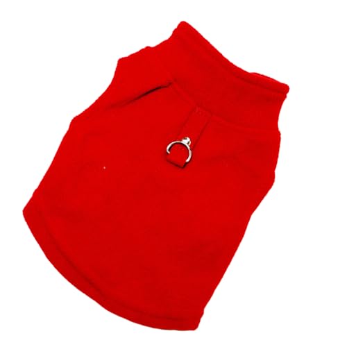 Hundekleidung, süßes Geschenk, Welpen-Shirt, Welpenweste, Kostüme, Outfit, Herbst- und Winter-Leine, verschiedene Größen, Haustier-Sweatshirt, Rot, Größe XXL von Paowsietiviity