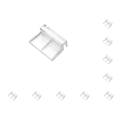 Paowsietiviity 10er-Set Glasabdeckungshalter für Aquarien, abnehmbar, wiederverwendbar, transparent, für Haushalt, Aquarium, Zubehör, 8 mm von Paowsietiviity