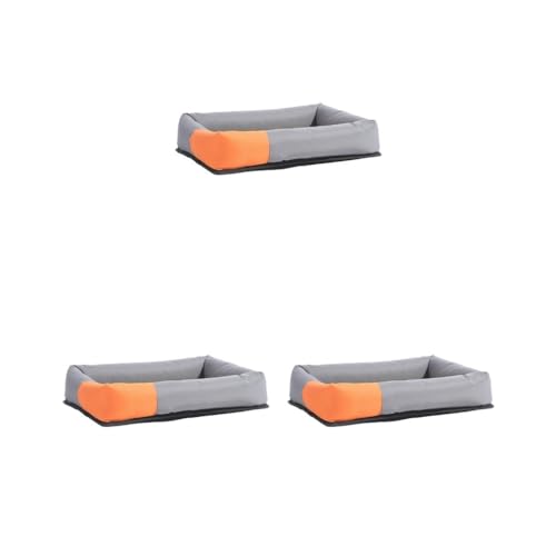 Paowsietiviity 3er-Set universelle Haustier-Kühlmatte, waschbar, feuchtigkeitsbeständig, faltbar, Sommer-Isomatte, Decke für Schlafzimmer, Innenbereich, Rasen, Orange, Größe S von Paowsietiviity