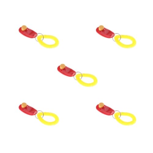Pfeifen-Set, leicht, für Hunde, Welpen, Haustier-Training, Gehorsamkeit, Beweglichkeit, Schlüsselanhänger, Rot, 5 Stück Pfeifen-Set, leicht, für Hunde, Welpen, Haustier-Training, Gehorsamkeit, Beweglichkeit, Schlüsselanhänger, Rot, 5 Stück von Paowsietiviity
