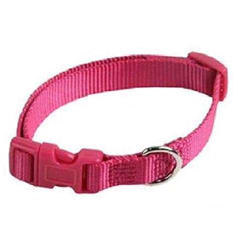 Verstellbares Halsband aus Nylon, 10 mm, 0-30 cm, Farbe: Rosa von Papillon