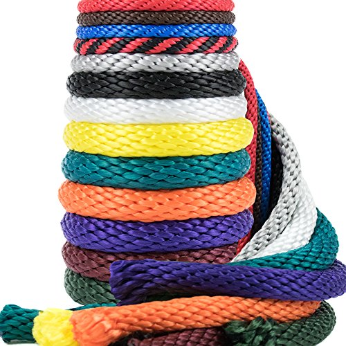 PARACORD PLANET Solides geflochtenes Utility Rope - Allzweckseil Solide Braid MFP Derby Cord - Sport und Freizeit, Handwerk, Landschaftsbau, Haustiere, Dekor - USA Made (Grün, 5/8 Zoll x 500 Fuß) von PARACORD PLANET