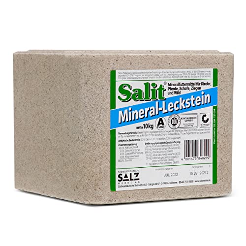 Paradies Pool GmbH Salit Mineral Leckstein Steinsalz 10kg Nahrungsergänzung Mineralfuttermittel von Paradies Pool GmbH