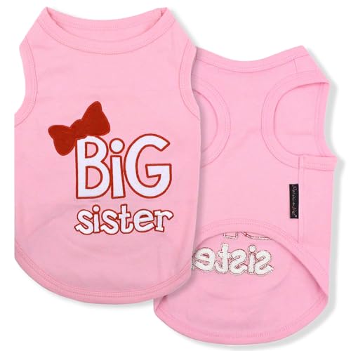 Big Sister Hund Tank von Parisian Pet – Pink, XX-Large, rose von Parisian Pet