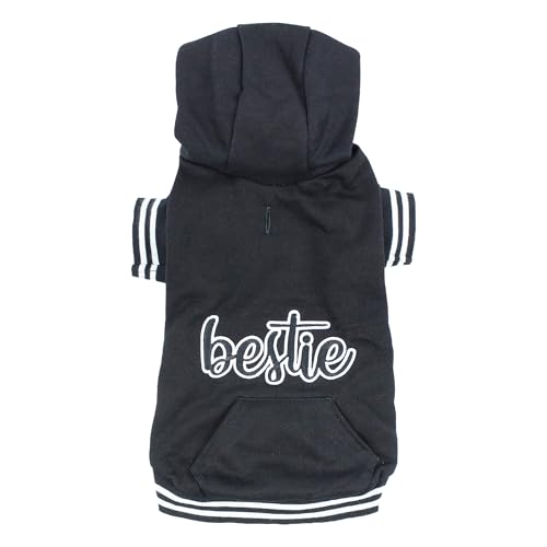 Parisian Pet Bestie Basic Dog Hoodie - Stylish Pullover Sweatshirt for Dogs - Size 2XL von Parisian Pet