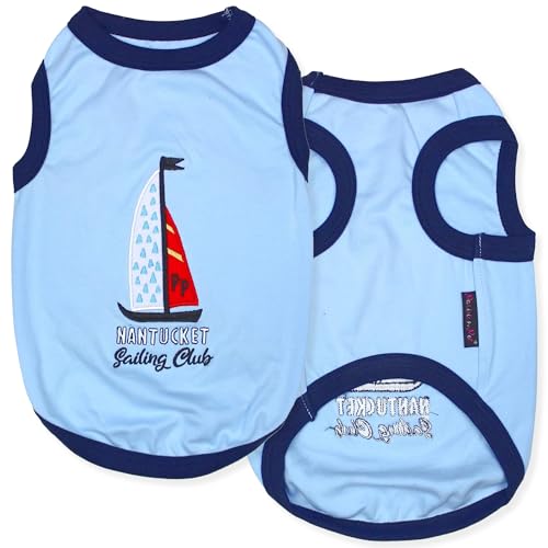 Parisian Pet Sailing Club Dog Cat Clothes Tee Shirts Dog T-Shirt, XL von Parisian Pet