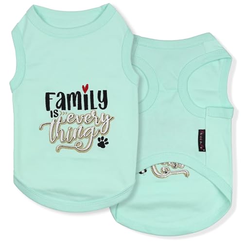 Parisian Pet T-Shirt mit Aufschrift "Family is Everything", Größe XS von Parisian Pet