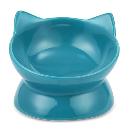 Park Life Designs Oscar Tilt Katzennapf, 284 ml, Blau von Park Life Designs