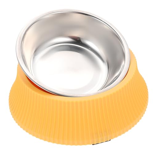 Parliky 1 Set Edelstahlhund Bowl Indoor Cat Feed Bowl Haustierschale Haustier Water Bowl Für Zuhause von Parliky