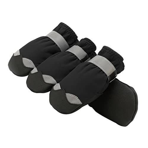 Parliky 1 Set Hundestiefel Winter Dogs Paw Protection Wasserdichter Rutschfester Pfotenschutz von Parliky