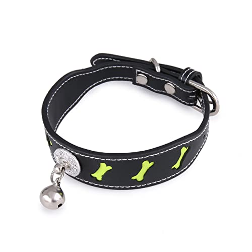 Parliky 1 Stück Hundehaustierhalsband Verstellbares Halsband Reflektierendes Halsband Bequemes Halsband Knochenformhalsband Langlebiges Halsband Welpenhalsbänder Welpenhalsband von Parliky