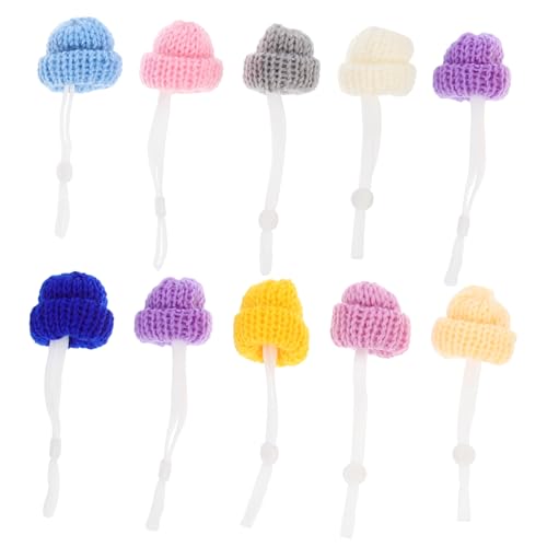 Parliky Für Hen Stricken Mini Hüte 10pcs Pet Set Einstellbare Haustier Hüte Sicher Bequem von Parliky