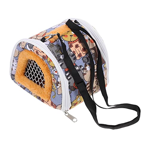 Parliky 1Stk Haustier-Ausflugstasche tragbarer Hamster kleines Kuscheltier Plüschtiere Hamster transportbox hasenrucksack Mini-Tasche für Haustiere Outdoor-Meerschweinchenbeutel Segeltuch von Parliky