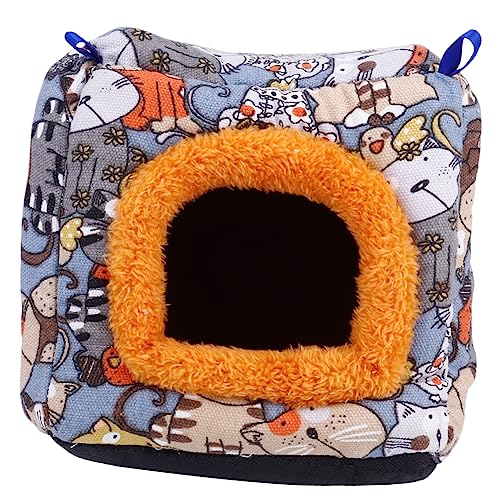 Parliky 1pc Stylish Pet Nest Komfortable Cavy Zwinger Retro House Haustier Schlafbett von Parliky