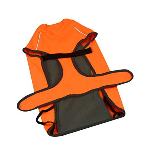 Parliky 2 STK Haustierjacke Wintermantel Hunde Welpen äntel personalisierte Hundeweste hundewintermantel hundemantel Hunde Spaziergang Kleidung wasserdichte Hundekleidung Polyester Orange von Parliky