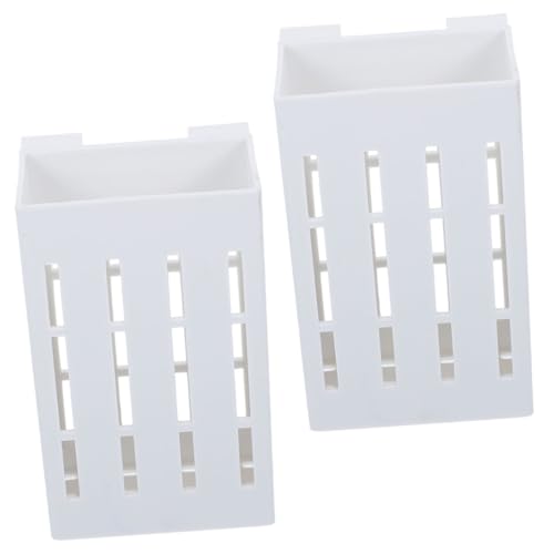 Parliky 2 Stück Hängende Aquarium Pflanztöpfe aus Kunststoff mit Löchern Langlebige Aquarien Pflanzenhalterung für Wasserpflanzen für Aquarien Dekoration und Hydroponik Weiß Praktisch und Parliky 2 Stück Hängende Aquarium Pflanztöpfe aus Kunststoff mit Löchern Langlebige Aquarien Pflanzenhalterung für Wasserpflanzen für Aquarien Dekoration und Hydroponik Weiß Praktisch und von Parliky