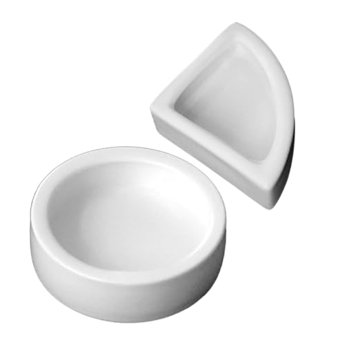 Parliky 2 Stück Keramik Reptilien Futternapf Mittlere Weiß Auslaufsichere Wasserschale für Schildkröten und Echsen Rutschfestes Stabiles Design für Terrarien Geeignet als Futter Parliky 2 Stück Keramik Reptilien Futternapf Mittlere Weiß Auslaufsichere Wasserschale für Schildkröten und Echsen Rutschfestes Stabiles Design für Terrarien Geeignet als Futter von Parliky