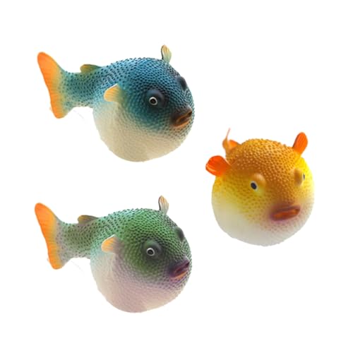 Parliky 3 Stück Teiliges Aquarium Deko Künstliche Silikon Kugelfisch Figuren Realistische Simulation Lebensechte Fischdekoration Grün Blau Gelb Für Tropische Aquarien Parliky 3 Stück Teiliges Aquarium Deko Künstliche Silikon Kugelfisch Figuren Realistische Simulation Lebensechte Fischdekoration Grün Blau Gelb Für Tropische Aquarien von Parliky